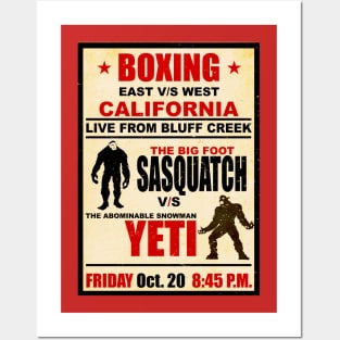 Sasquatch V/S Yeti Posters and Art